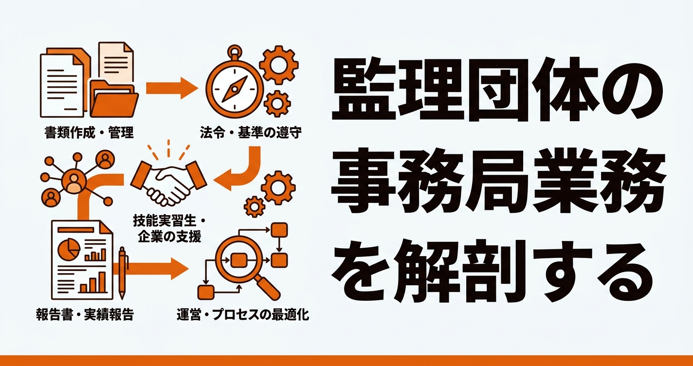 監理団体の業務効率化｜事務局の負担を減らす3段階アプローチ