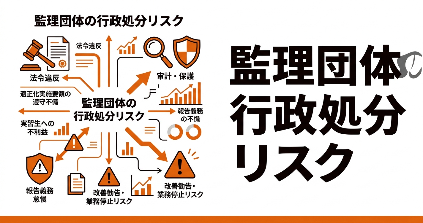 監理団体の行政処分リスク｜許可取消し事例から学ぶ予防策と内部統制