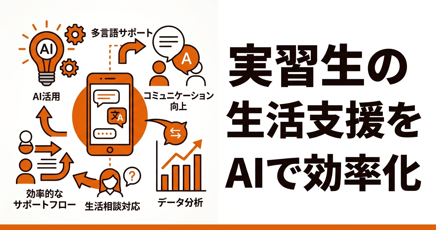 外国人実習生の生活支援をAIで効率化｜多言語対応・相談記録・緊急連絡の自動化