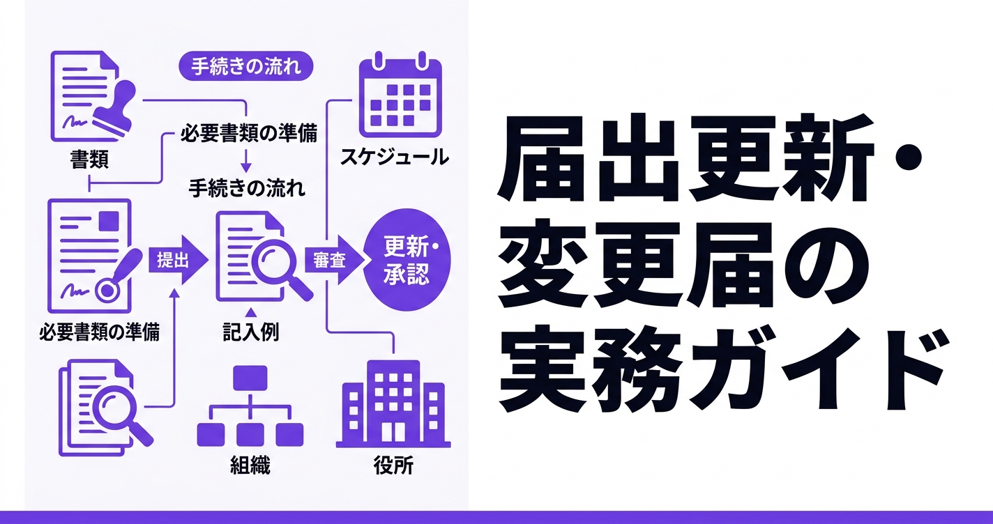 登録支援機関の届出更新・変更届の実務ガイド｜期限・書類・注意点